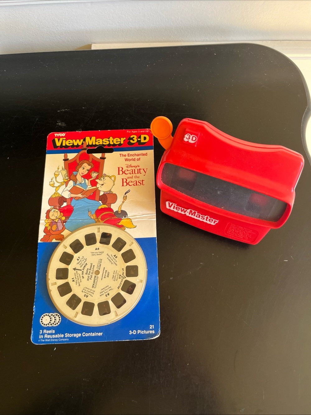 vintage 1992 New Beauty And The Beast View Master Real And 3-D View Master-Tyco